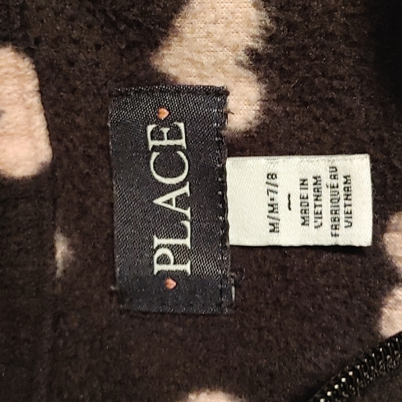 The Children's Place warm Black long sleeves fleece pullover pink Hearts - Picture 3 of 4